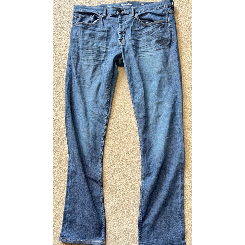 Goodfellow Co Slim Fit Jeans Mens 36W x 32L Blue Total Flex‎ Cotton Blend